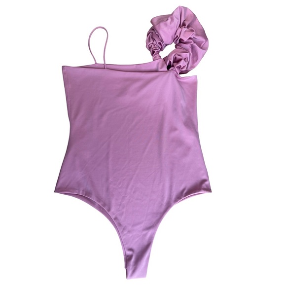 Bianca Mar Ruffle One Piece Designer Swimsuit - Blush Pink, Resort Glam - Medium - Picture 5 of 11